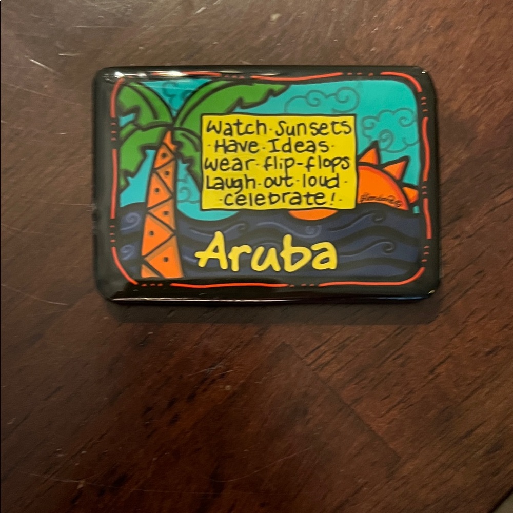 Colorful Aruba Souvenir Magnet